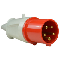 Pin and Sleeve Plug Devices 888-260 IEC 60309 Cable Mount Plug, IP44 Rated, 60A 380-415V & 400V, 63A 220/380-240/415V, 6H, IEC 309 International Pin and Sleeve Devices  